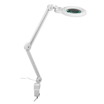 Лупа-лампа на струбцине Veber LED Bi-color, со сменными линзами и подсветкой (8608D)