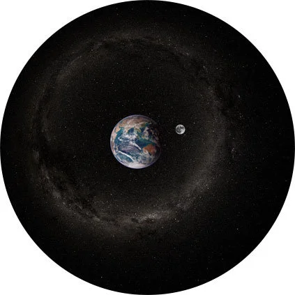 Диск "Земля и Луна днем" для планетариев HomeStar