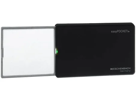 Лупа асферическая Eschenbach easyPOCKET, 50х45 мм, 3.0х (черная)