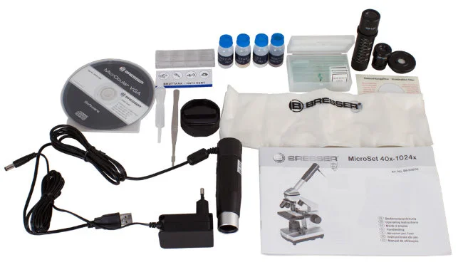 Микроскоп цифровой Bresser Junior 40x-1024x, в кейсе Микроскоп цифровой Bresser Junior 40x-1024x, в кейсе