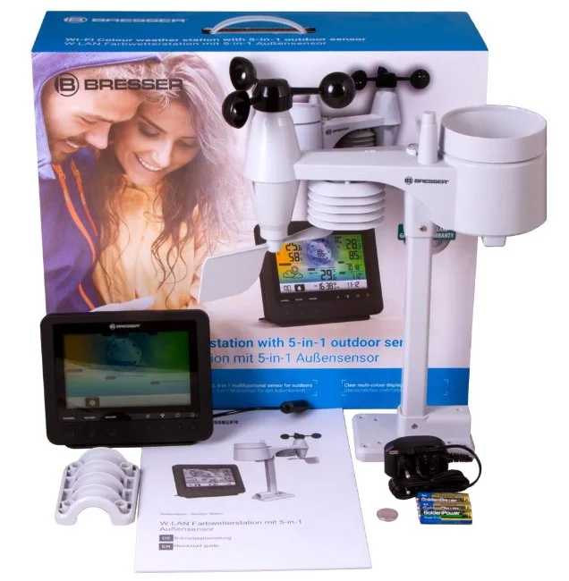 Метеостанция Bresser 5-в-1 Wi-Fi с цветным дисплеем