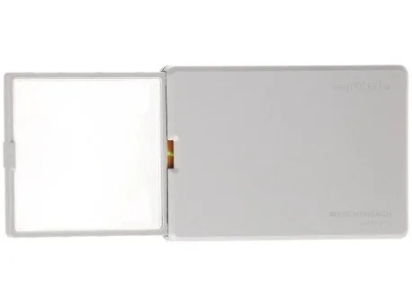 Лупа асферическая Eschenbach easyPOCKET, 50х45 мм, 3.0х (серебристая)