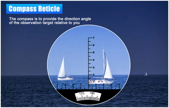 Бинокль SVBONY 7x50 морской с дальномером и компасом (SA201)