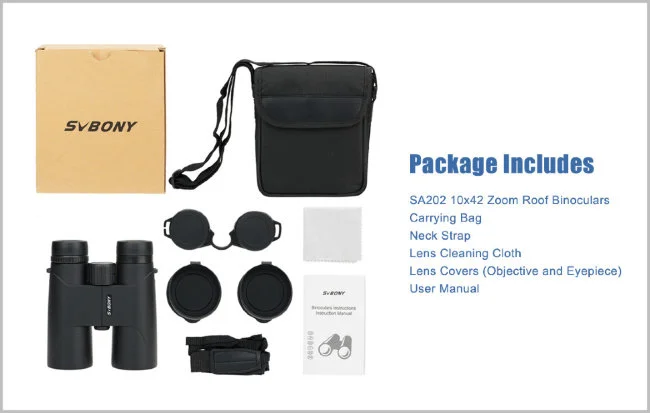 Бинокль SVBONY 10x42 (SA202)