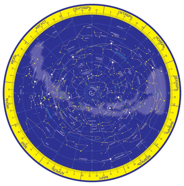 Подвижная карта звёздного неба "Планисфера"