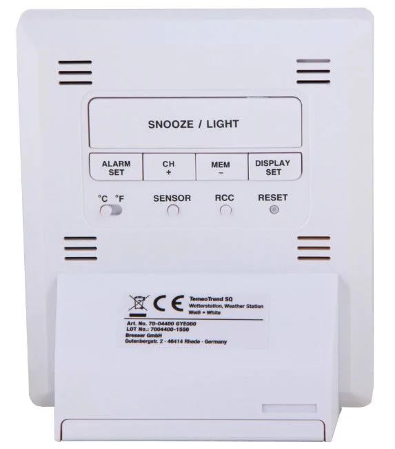 Метеостанция Bresser TemeoTrend SQ с радиоуправлением, белая