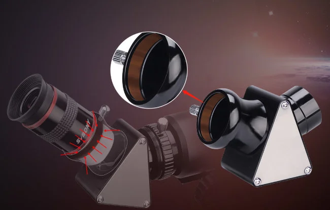 Диагональная призма SVBONY 45° W9107A, 1,25'' Диагональная призма SVBONY 45° W9107A, 1,25''