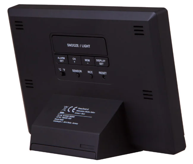 Метеостанция Bresser TemeoTrend LG с радиоуправлением, черная Метеостанция Bresser TemeoTrend LG с радиоуправлением, черная