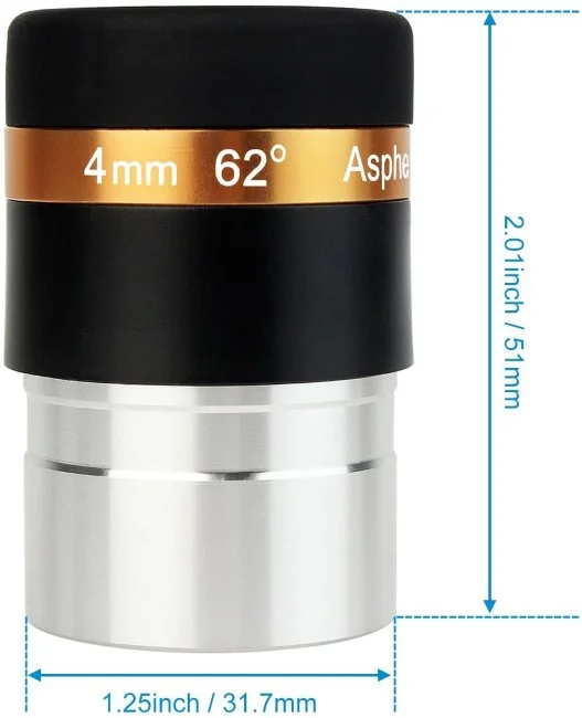 Окуляр SVBONY 62° 4 мм, 1,25" Окуляр SVBONY 62° 4 мм, 1,25"