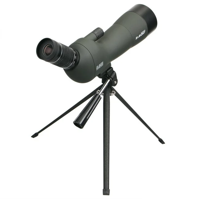 Зрительная труба SVBONY 20-60х60 с призмой 45 гр., на штативе