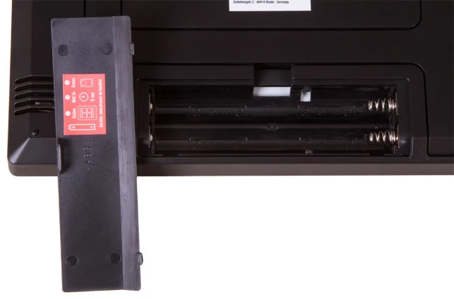 Метеостанция (настенные часы) Bresser TemeoTrend JC LCD с радиоуправлением, черная