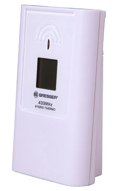 Метеостанция (настенные часы) Bresser TemeoTrend JC LCD с радиоуправлением, черная