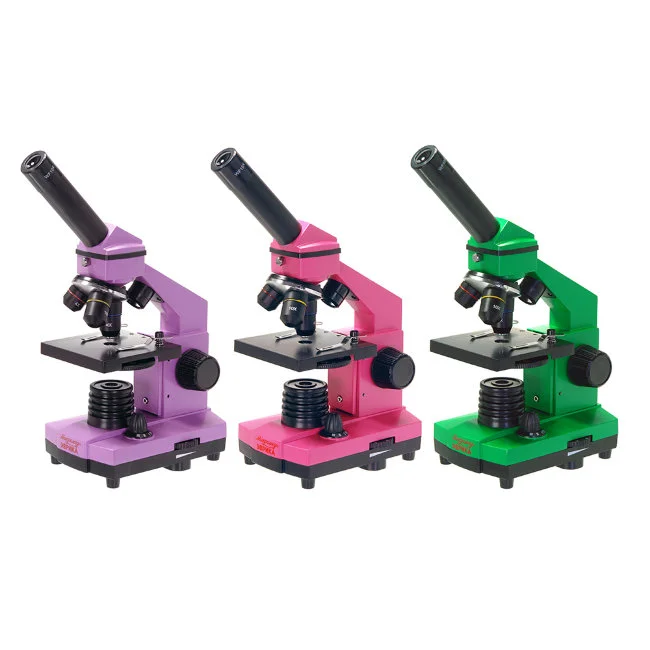 Микроскоп школьный Микромед Эврика 40х-400х в кейсе (лайм) Микроскоп школьный Микромед Эврика 40х-400х в кейсе (лайм)