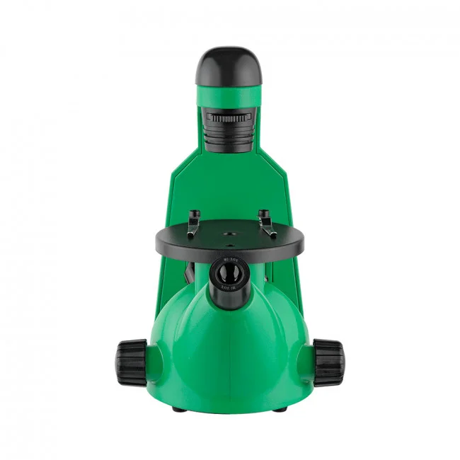 Микроскоп школьный Микромед Эврика 40х-320х инвертированный (лайм)