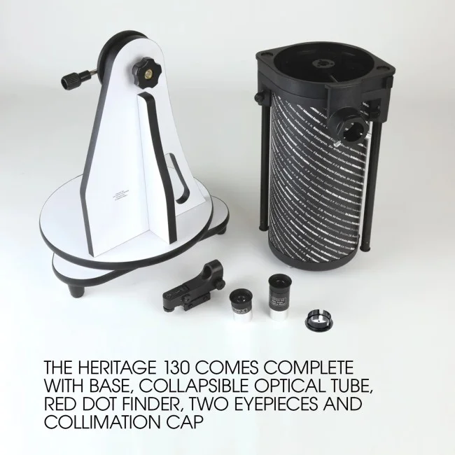 Телескоп Sky-Watcher Dob 130/650 Heritage Retractable, настольный