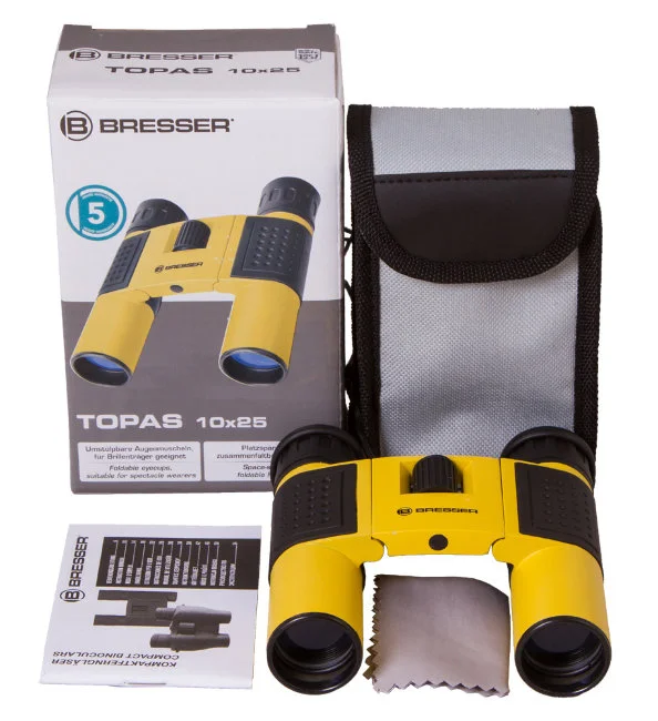 Бинокль Bresser Topas 10x25 Yellow Бинокль Bresser Topas 10x25 Yellow