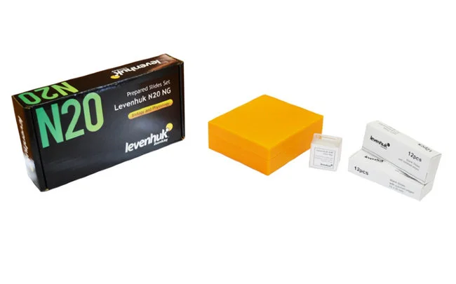 Набор микропрепаратов Levenhuk N20 NG