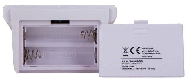 Метеостанция Bresser TemeoTrend STX с радиоуправлением, белая Метеостанция Bresser TemeoTrend STX с радиоуправлением, белая