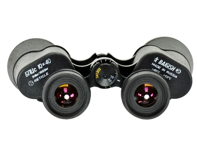 Бинокль КОМЗ БПЦc 10х40 с сеткой рубин