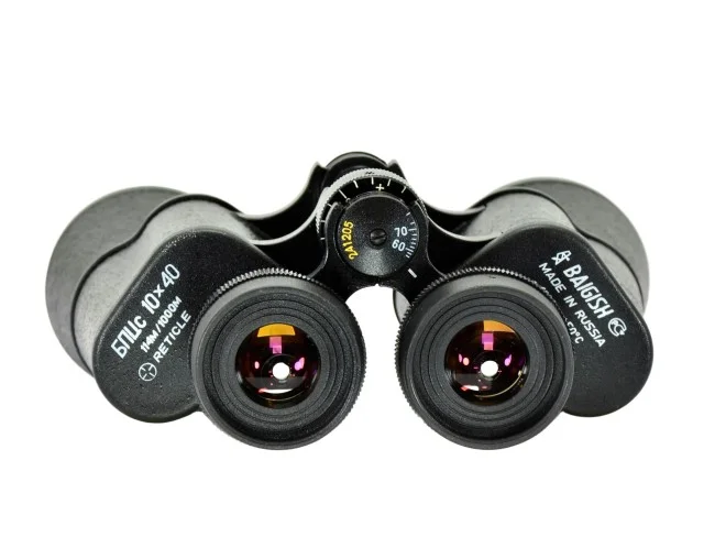 Бинокль КОМЗ БПЦc 10х40 с сеткой рубин