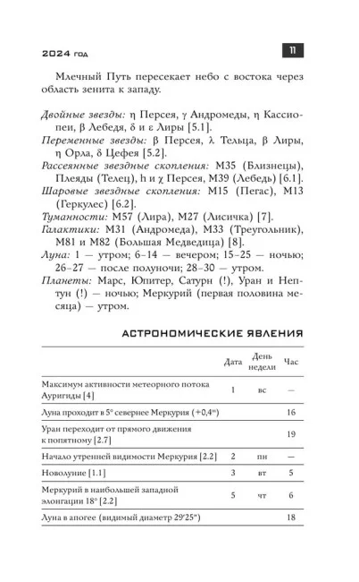 Школьный астрономический календарь на 2024/2025 год Школьный астрономический календарь на 2024/2025 год