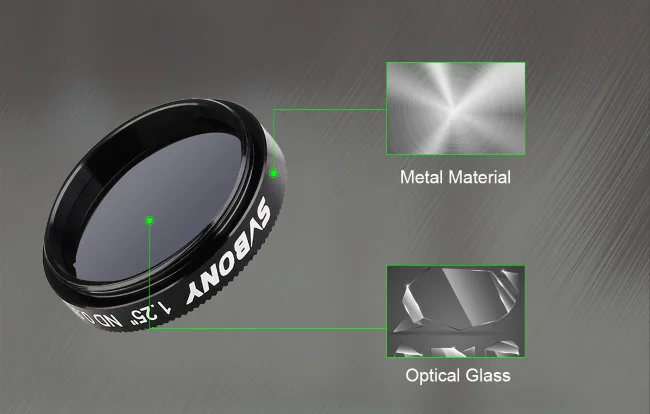 Фильтр лунный SVBONY ND 0.9, 1,25" Фильтр лунный SVBONY ND 0.9, 1,25"