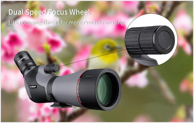 Зрительная труба SVBONY 20-60x80 ED с призмой 45 гр. (SV46P)